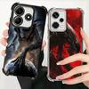 Cool A-Alien X-Xenomorph Plating Phone Case For Xiaomi Redmi Note 14 15 Pro Plus 13 12 11 11S 11T 10 9S 9 5G Anti-Fall Airabag C