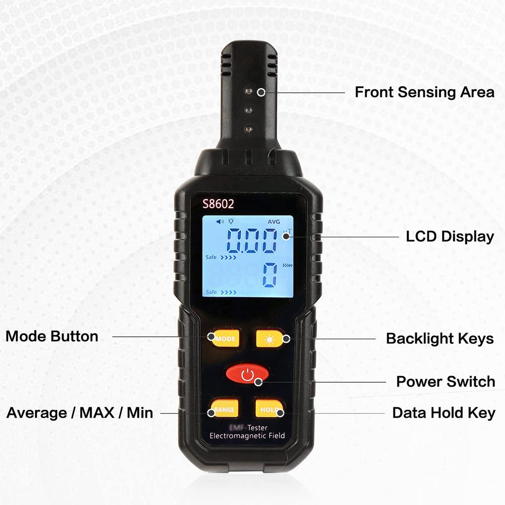 3 in 1 EMF Meter Electromagnetic Field Radiation Detector EMF Tester for Home EMF Detector Ghost Hunting Equipmetent
