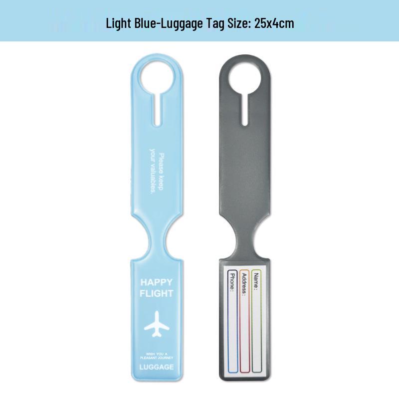 PVC Airplane Luggage Tag - Anti-Lost Suitcase Identifier