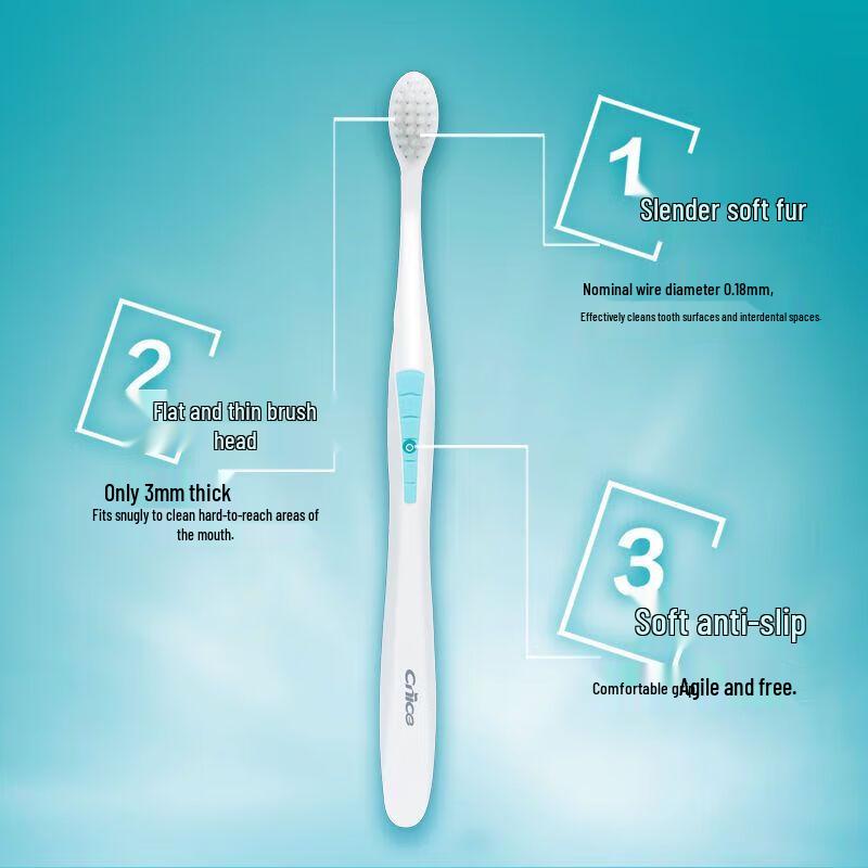 NICE Double Clean Care Soft Toothbrush (2-Pack)
