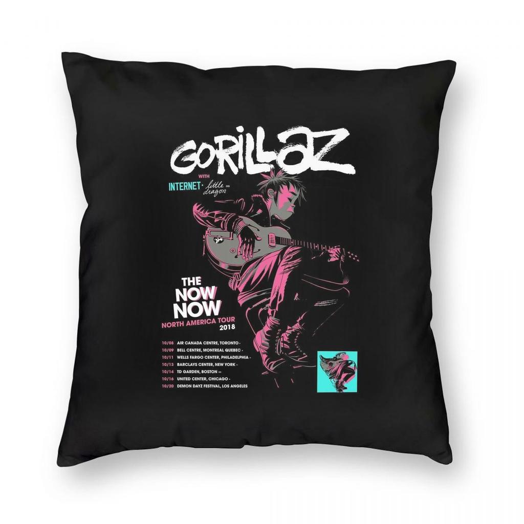 Gorillaz Square Pillowcase Pillow Cover Cushion Throw Pillow for Home Bedroom Car