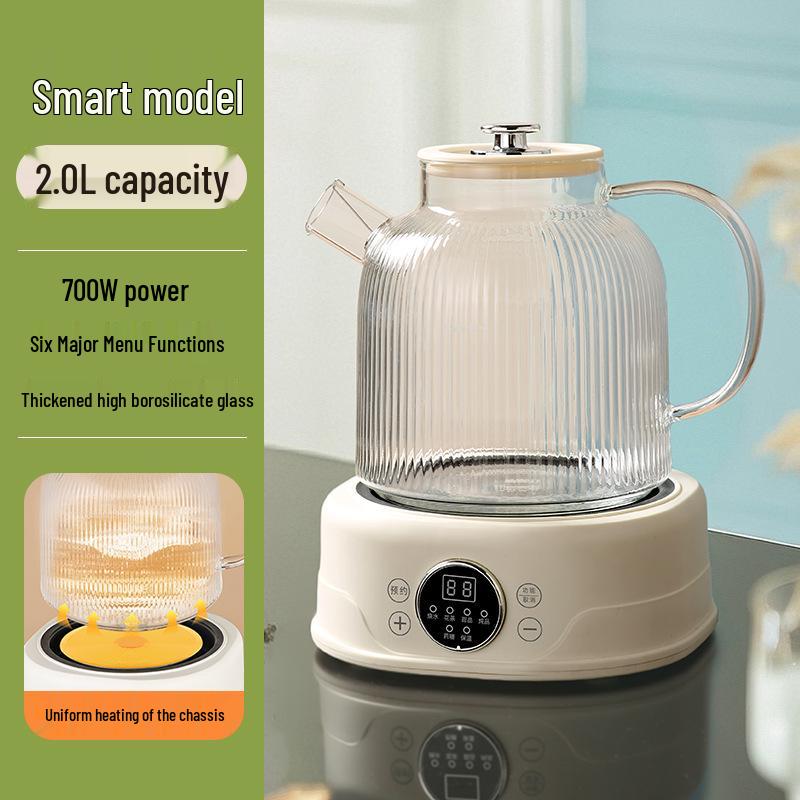 All-Glass Health Kettle - Multi-functional, Temperature-Controlled Tea Brewer for Home and Office