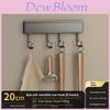 Kitchen Wall Hook Rack With Space Aluminum Material For Kitchen Organization And Utensil Storage