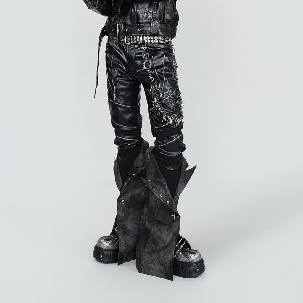 Multi-layer Metal Thorns Rivet Gothic Punk Belt Chain Man Woman Vintage Hip Hop Rock Pants Chain Bag Decoration Accessories