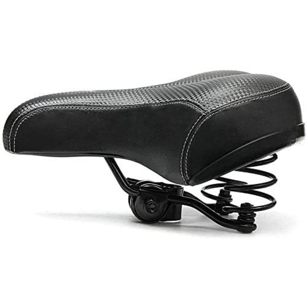 Bike Seat Comfort Saddle Dual Spring Designed with Memory Foam Breathable Soft Bicycle Cushion