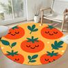 Fruit Round Office Rug Perfect for Balcony Study room Foyer Game Room Antislip Round Carpet Anime Office Decor Perfect Gift for Friends Family