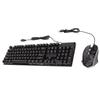 USB Keyboard Mouse Combo Good Resilience Crack Colorful Backlight 104 Keys Clear Characters Gaming