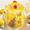2Pcs with Suction Cup Baby Bath Toys Storage Bag Duck Shapes Bath Game Bag  for Bathtub