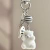 Otter polar bear penguin fish goldfish keychain phone strap white charm