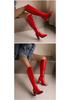 2025 Winter High Leg Knight Boots, Size 34-48, Chunky Heel, Women's Fashion Footwear.