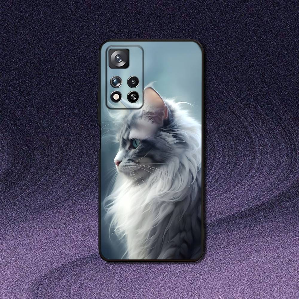 

Maine Coon Cat Phone Case For Samsung S10,S21,FE,S21 ,Note 20,10 S25,S24,S23,Ultra,S9,S22,Plus Soft Shell Funda Samsung S25Plus