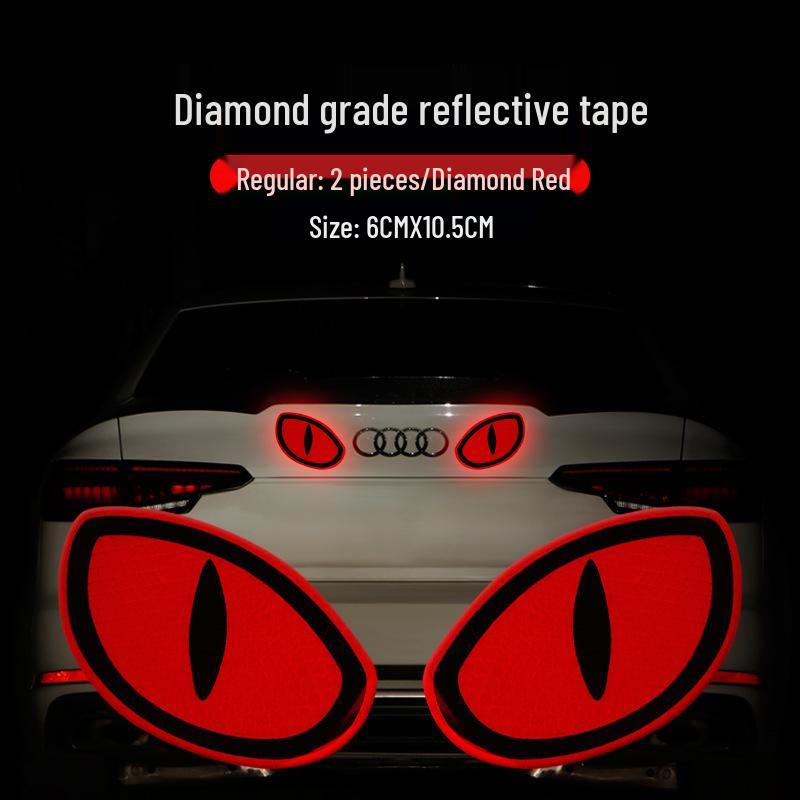 

Car and Motorcycle Reflective Safety Warning Stickers for Rear Trunk and Body