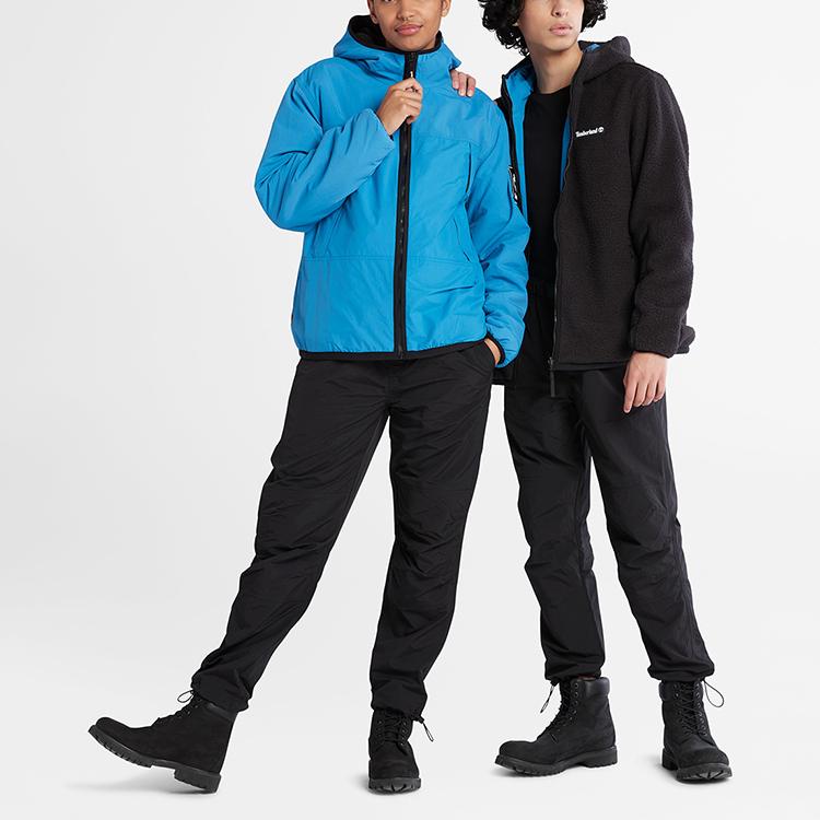 Timberland Reversible Hooded Solid Fleece Jacket Unisex Jacket Belize-Blue A5VB9-CY3