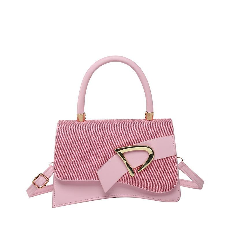 Fashion Light Luxury New Popular Retro Casual Solid Color Portable Shoulder Crossbody Small Square Bag
