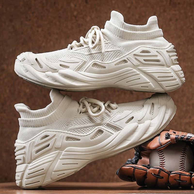 2025 New Casual Fly-woven Shoes Octopus Socks Shoes Mecha Shoes Platform Versatile Fashion Sports Trendy Shoes