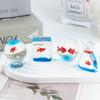 Handmade Mini Glass Fish Tank Cute Handcrafted Glass Fish Gift Aquarium Decoration  Home Ornament