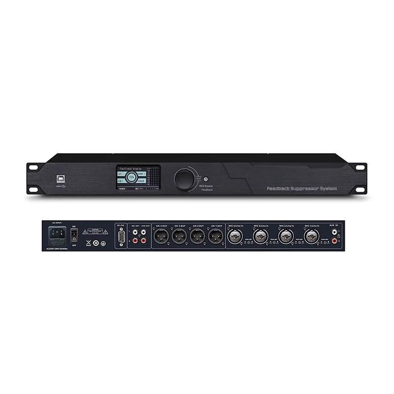 Junmei F300 Professional Digital Feedback Suppression Stage Speaker CN Plug (adapter Included)