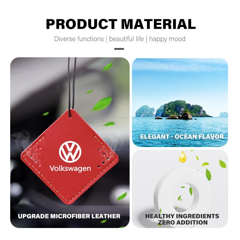 HIJK1 For Volkswagen VW Car Air Freshener Perfume Decoration Pendant Refresher Tablet Passat Golf 4 5 6 Tiguan Polo Scirocco Jetta CC