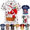 Happy New Year Fashion Creative Christmas Patterns 3D Printing Men Women T-shirt Casual Style Comfortable T-shirt