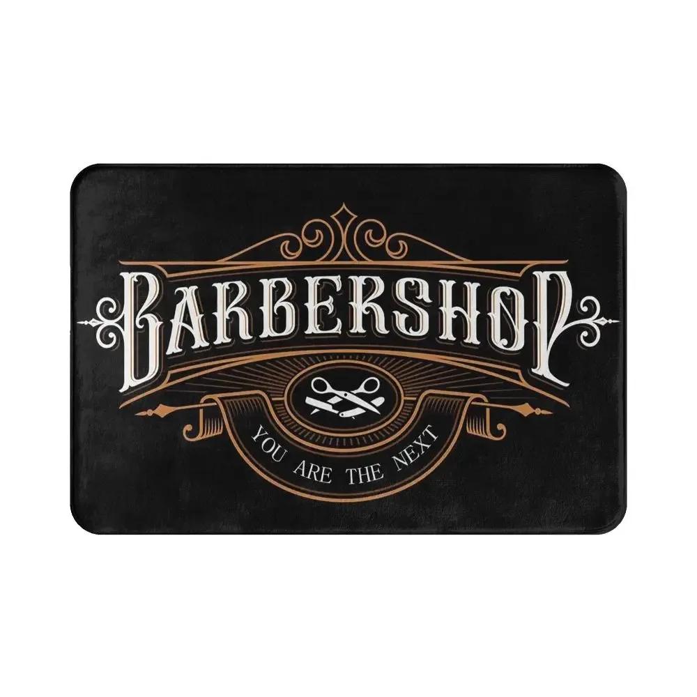 Barbershop-Matte Willkommen Fußmatte Balkon Innen Korridor Veranda Eingang Boden Teppich Waschbar Badezimmer Küchenzubehör Teppich