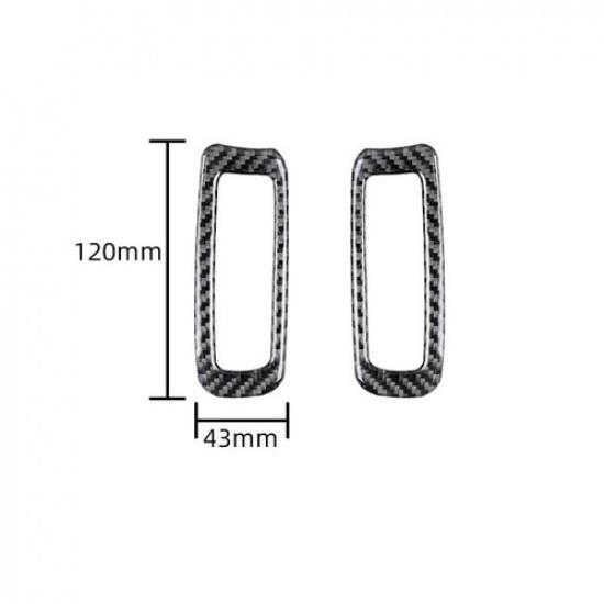 For Mazda CX-9 2016- Carbon Fiber Interior A-Pillar Air Vent Cover Trim