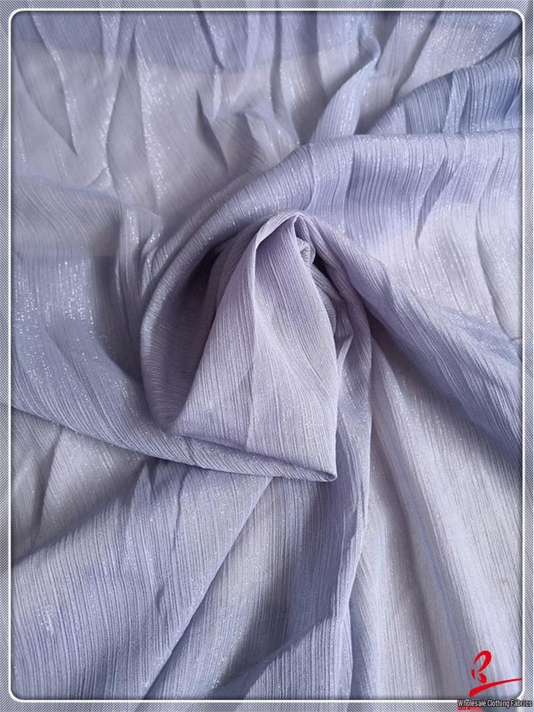 Super Sheer Silver Sequin Silk Gingham Chiffon Brocade Fabric for Dance Costumes