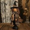 Halloween Lovers Collectibles Rustic Witch Resin Figurine, Fall Tabletop Decor, Vintage Farmhouse Autumn Home Decorations Statue for Mantel