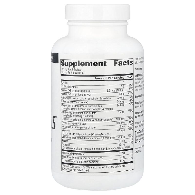 Life Minerals™, No Iron, 120 Tablets