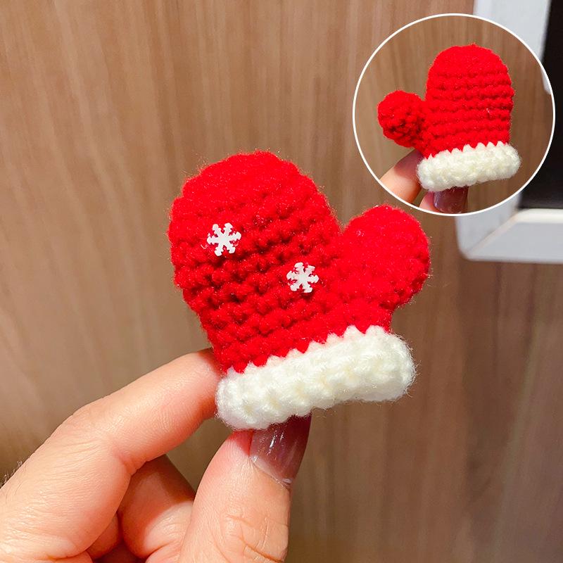 Charming Crochet Fruit Keychain: Persimmon & Strawberry Wool Pendants