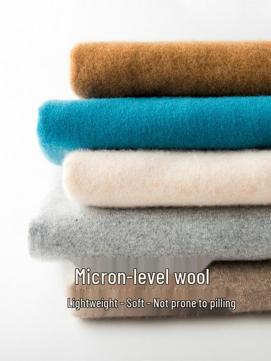 Women's Rolled Hem Half-High Neck 100% Wool Sweater - Stylish Autumn/Winter Base Layer