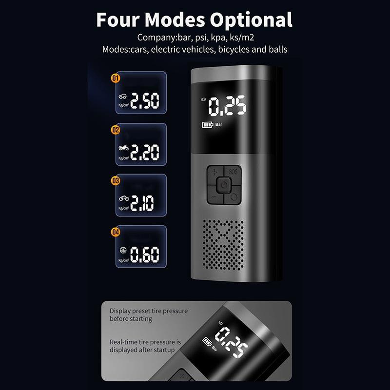 Multifunctional Electric Air Pump Portable Car Air Compressor Tire Inflator