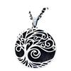New Nordic Style Round Hollow Tree of Life Necklace Fashion Accessories for Men and Women