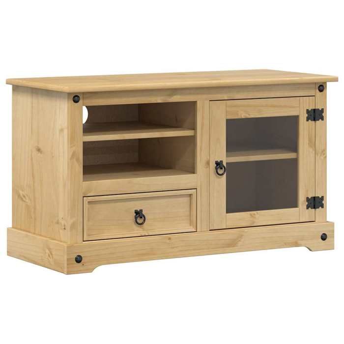 VidaXL Meuble TV Corona 100x45x58 cm bois de pin massif, banc TV, meuble hifi, centre de divertissement, buffet TV, meuble 4005669