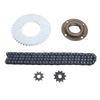 Toothless Flywheel T8F Gear Chain Set 116 Links Chain Chain Sprocket Kit  Mini Motorcycle