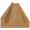 Wall Shelf with Shelf 4 pcs Brown 115 x 9 x 3 cm Particleboard
