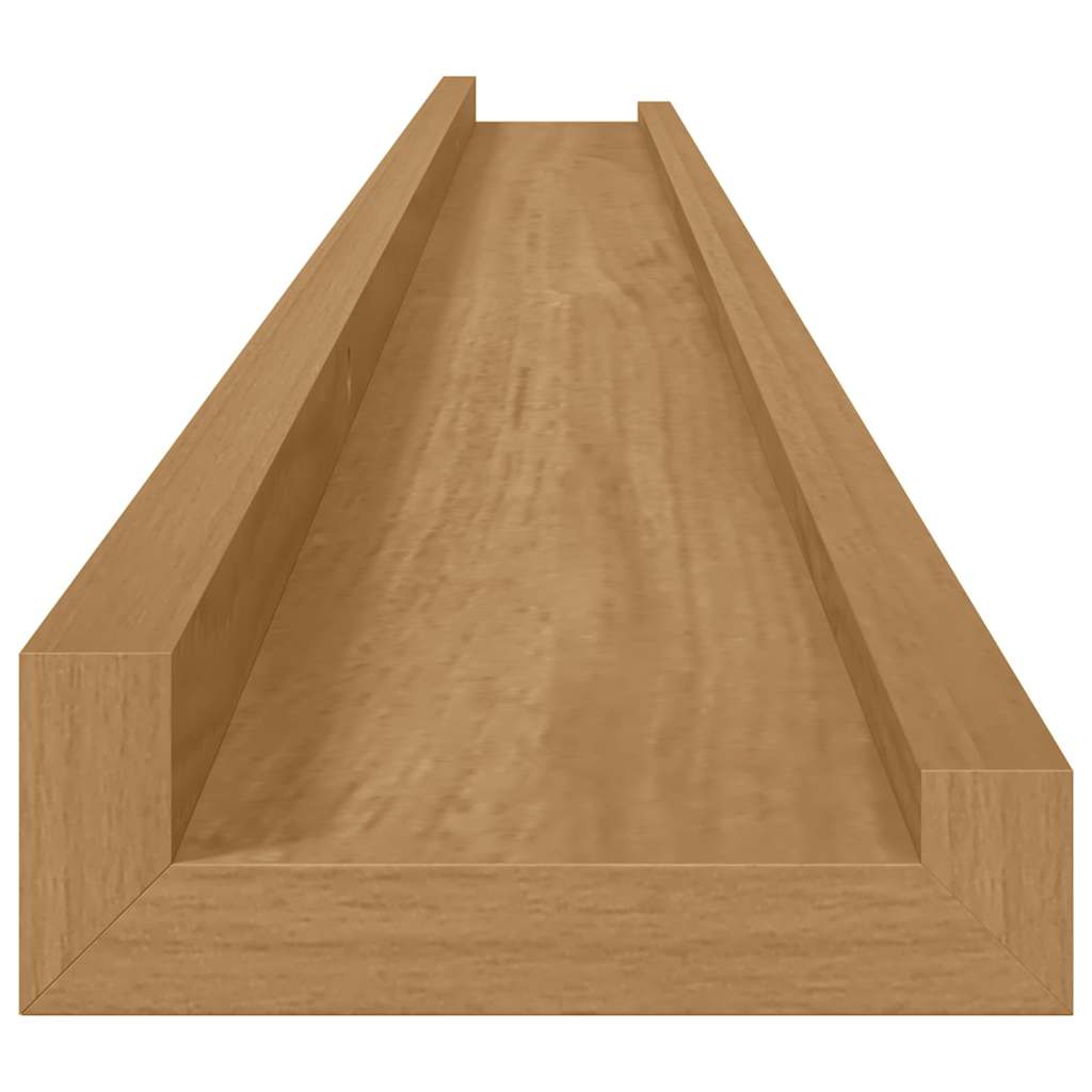 Wall Shelf with Shelf 4 pcs Brown 115 x 9 x 3 cm Particleboard