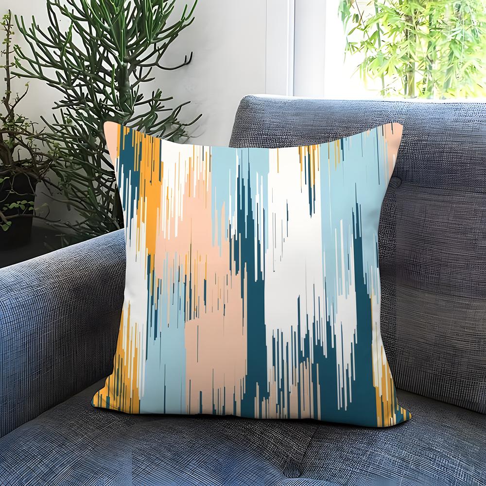 Stripes intersecting Cushion Cover Comfortable Reversible Pillow Cover Ideal for Car Sofa Bedroom Beyond