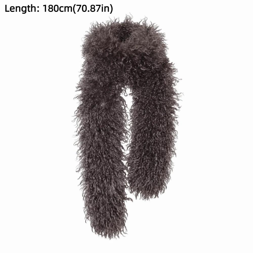 Windproof Imitation Wool Scarf Thick Fluffy Scarf Fashion Winter Scarf Winter