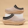TUINANLE Platform Thick-soled Slippers for Women Retro Wear Half-slippers Spring and Autumn Casual Comfortable One-foot  Shoes