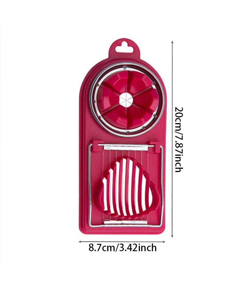 Multifunctional PP Base Egg Cutter 2-in-1 Stainless Steel Wire Pull Egg Cutter for Hanging High-quality Kitchen Accessory Tools