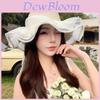 Straw Sun Hat With Wide Brim And Pearl Bow For Summer Beach Vacation