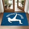 Cristiano Ronaldo Design Crystal Velvet Rug Soft Decorative Mat for Bedroom Entrance