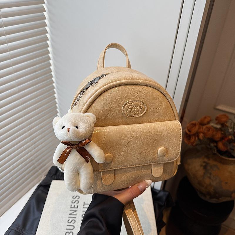 Retro Mini Backpack Women's New Autumn and Winter High-end Sense Light Travel Small Backpack Schoolbag