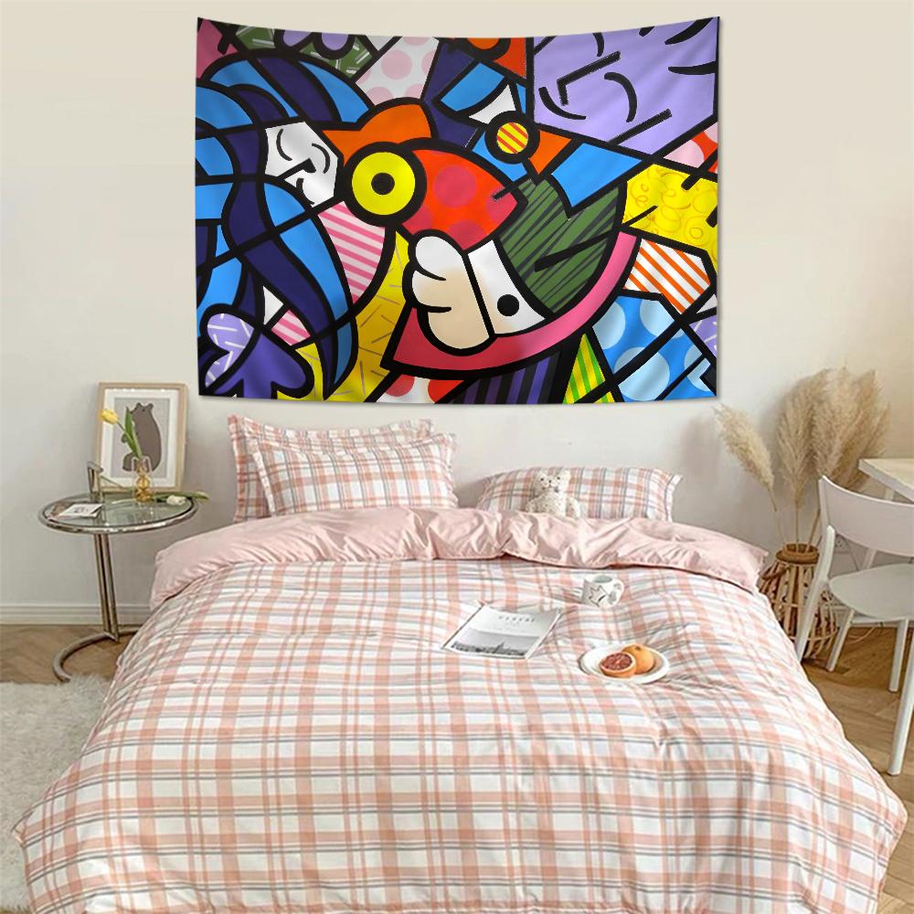 Britto Anime Tapestry Art Science Fiction Room Home Decor Wall Art Decor
