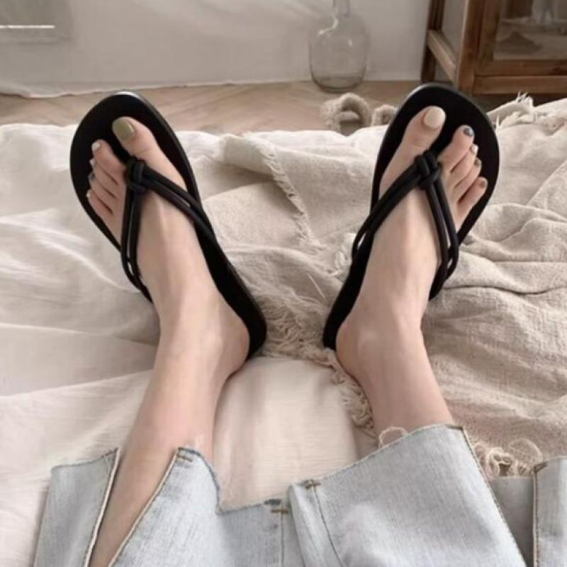 New Arrivals Open Run Women Twisted Strap Flat Slippers
