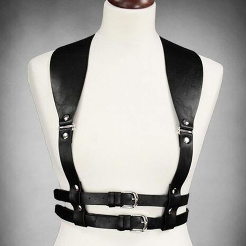 Punk-Taillengürtel Damen Halloween Leder Skinny Body Verstellbare Gürtel mit Legierungsschnalle für Party Nachtclub Taille Schlank