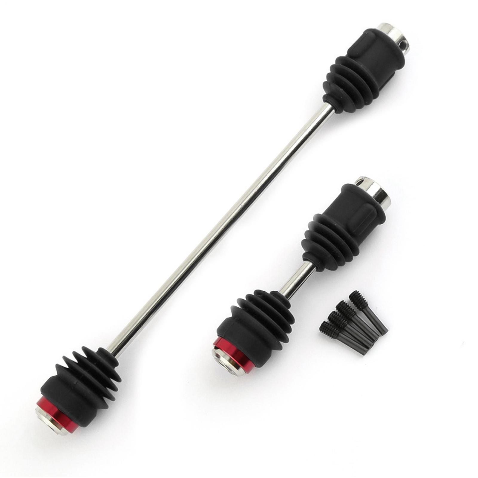 Arbres de transmission centraux en acier CVD 8655R avec bottes anti-poussière de remplacement pour télécommande Traxxas E-Revo 2.0 Type 2 bleu