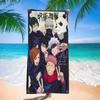 Vintage Anime J-Jujutsu K-Kaisens G-Gojos Satoru Kraft Big Microfiber Beach Towels Towel Sand Beach Towels Pool Towel For Travel