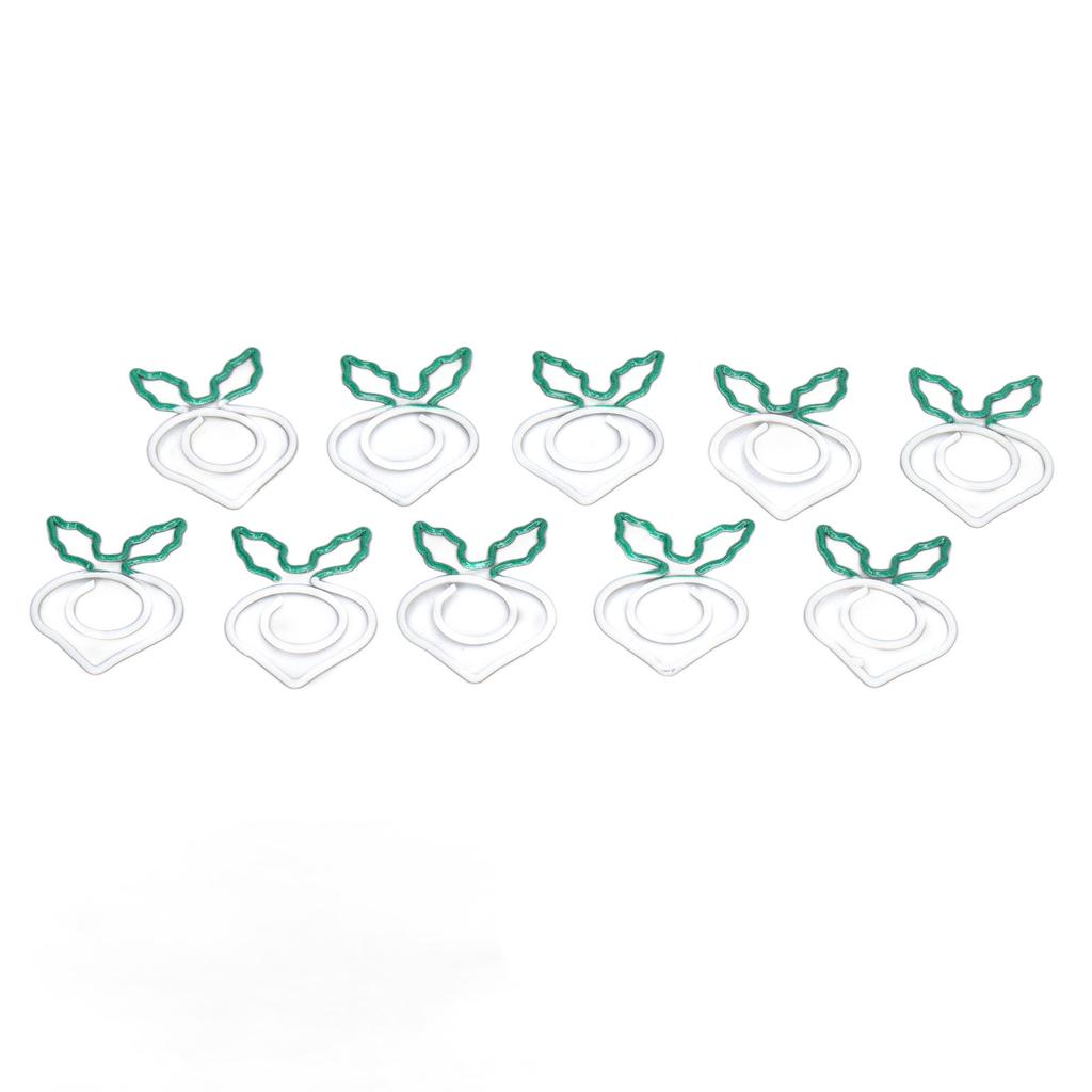 100 Pcs Shaped Paper Clips 2 Color Metal Material Light Portable Electroplating Process Easy