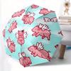 1pc Flying Pigs Automatic Folding Umbrella Portable Collapsible Design, 8-Rib Iron Frame, Durable Fabric, All-Season Casual Outdoor 149